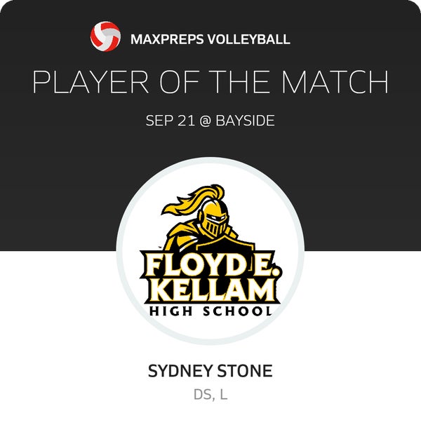 #10 Sydney Stone Player of the Game badge