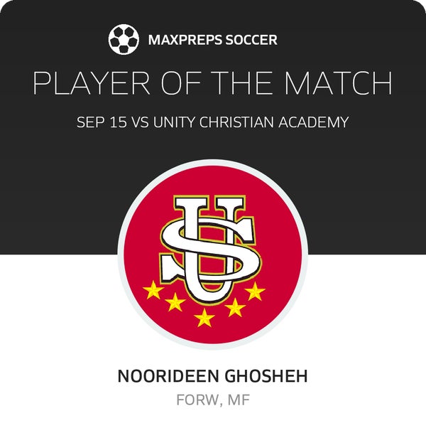 #20 Noorideen Ghosheh Player of the Game badge