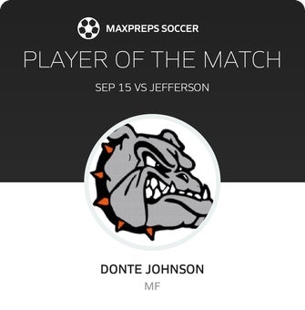 Donte Johnson, Martinsburg Man of the Match