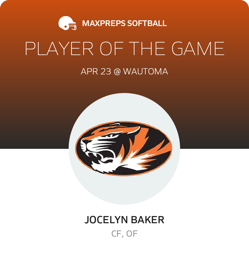 #5 Jocelyn Baker Player of the Game badge