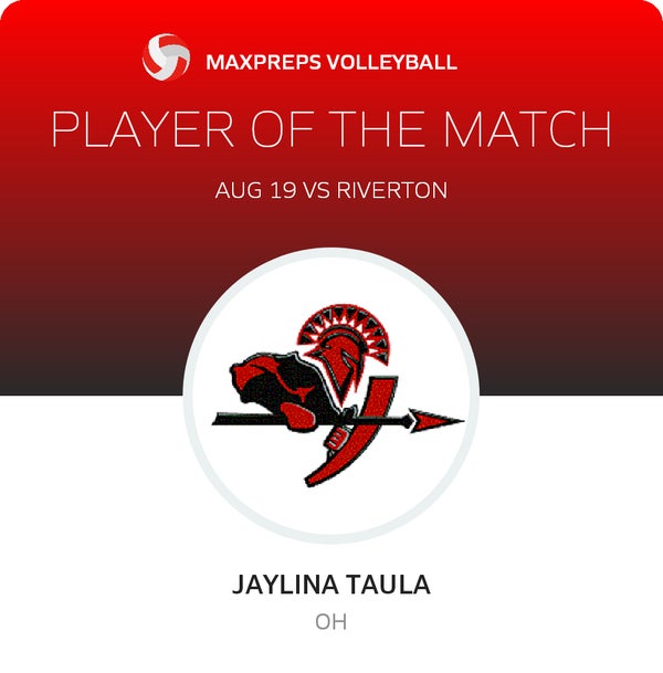 #16 Jaylina Taula Player of the Game badge
