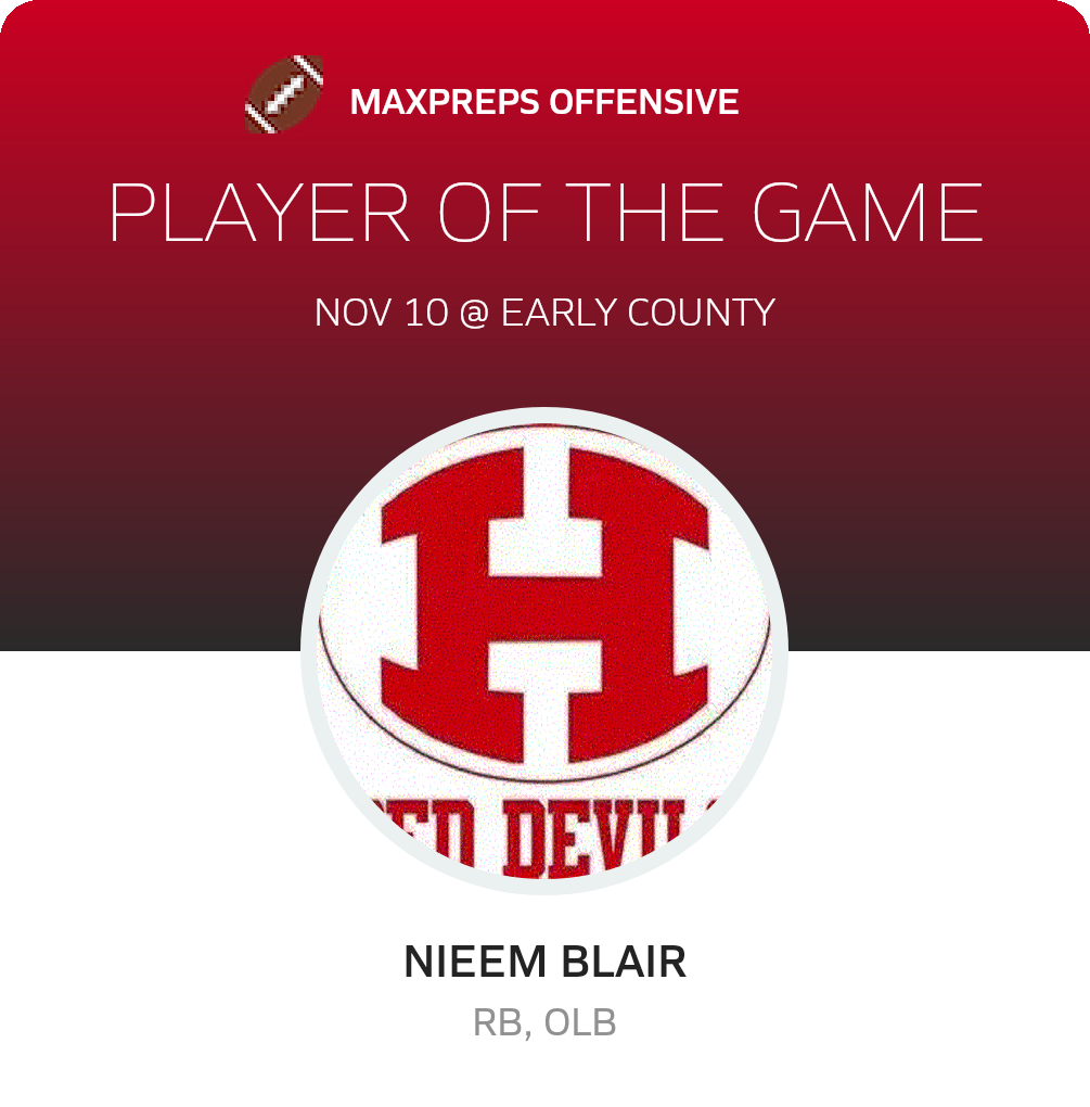 #2 Nieem Blair Player of the Game badge