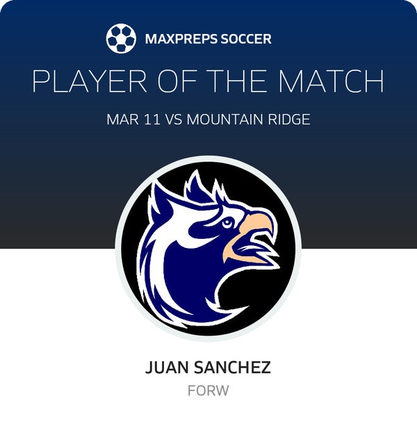 #8 Juan Sanchez Player of the Game badge