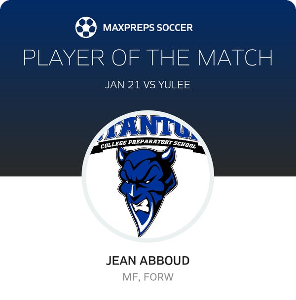#10 Jean Abboud Player of the Game badge