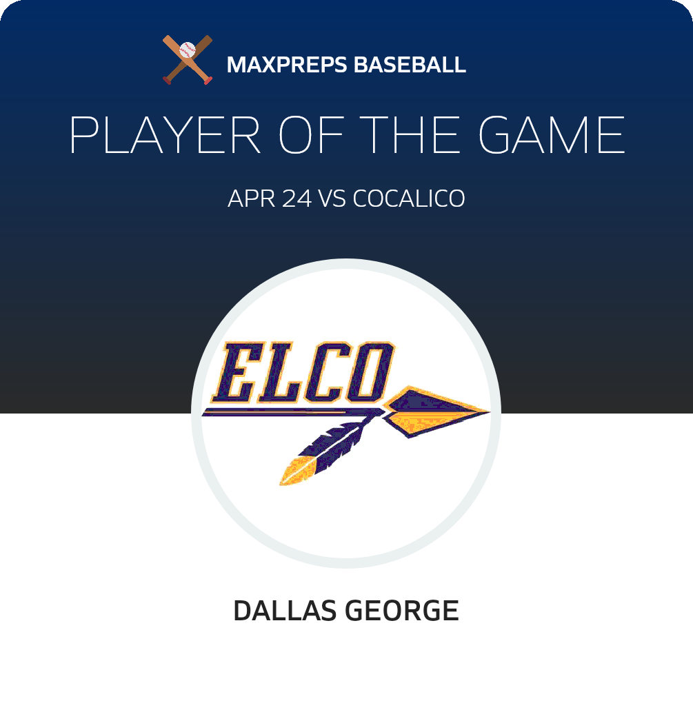 #6 Dallas George Player of the Game badge