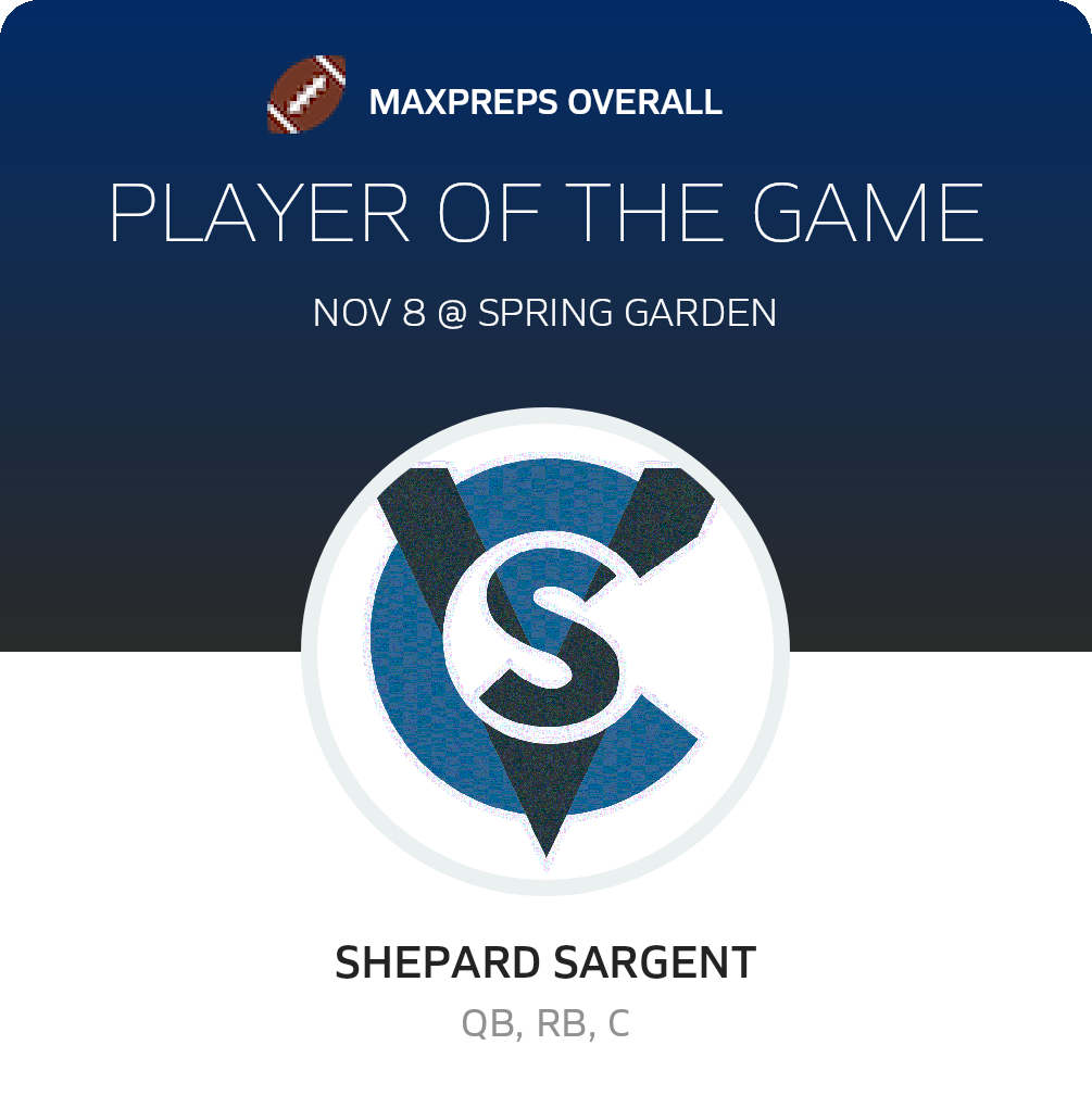 #4 Shepard Sargent Player of the Game badge