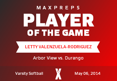 #14 L. Valenzuela-Rodriguez Player of the Game badge