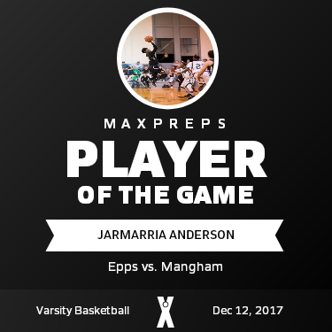 #11 Jarmarria Anderson Player of the Game badge