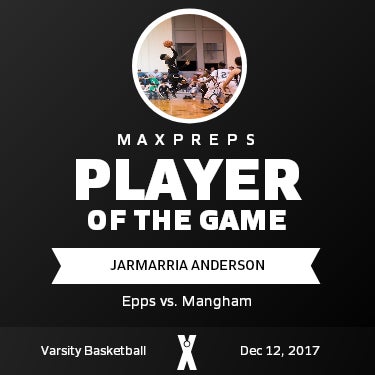 #11 Jarmarria Anderson Player of the Game badge