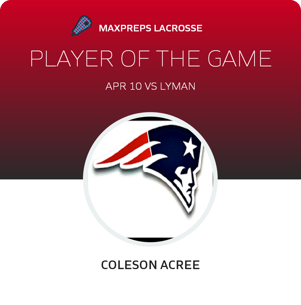 #17 Coleson Acree Player of the Game badge