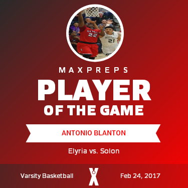 #22 Antonio Blanton Player of the Game badge