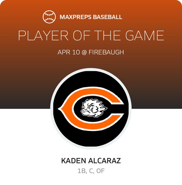#7 Kaden Alcaraz Player of the Game badge