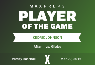 #12 Cedric Johnson Player of the Game badge