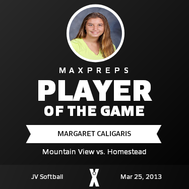 #22 Margaret Caligaris Player of the Game badge