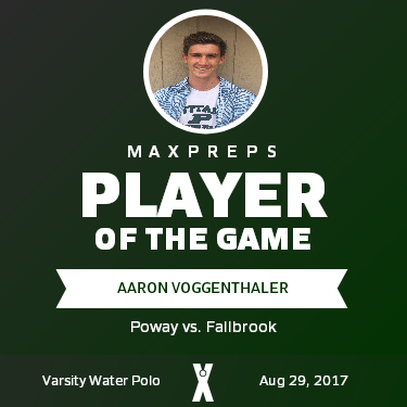 #6 Aaron Voggenthaler Player of the Game badge