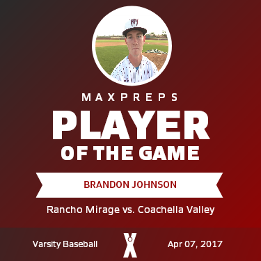 #10 Brandon Johnson Player of the Game badge
