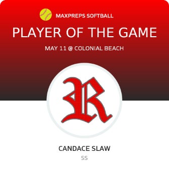 #4 Candace Slaw Player of the Game badge