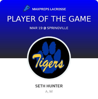 #20 Seth Hunter Player of the Game badge