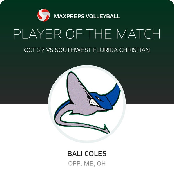 #12 Bali Coles Player of the Game badge