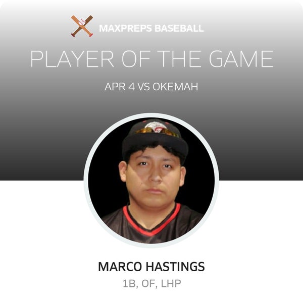 #16 Marco Hastings Player of the Game badge