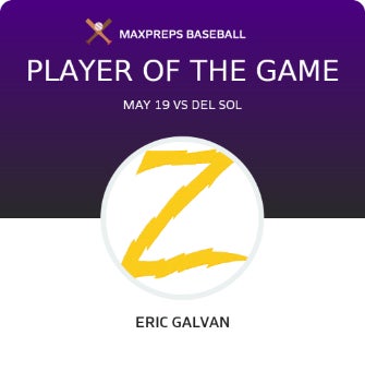 #14 Eric Galvan Player of the Game badge