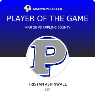 #9 Tristan Aspinwall Player of the Game badge