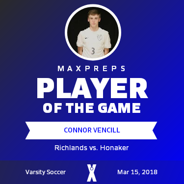 #3 Connor Vencill Player of the Game badge