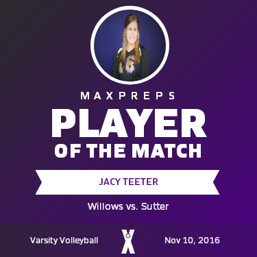 #16 Jacy Teeter Player of the Game badge