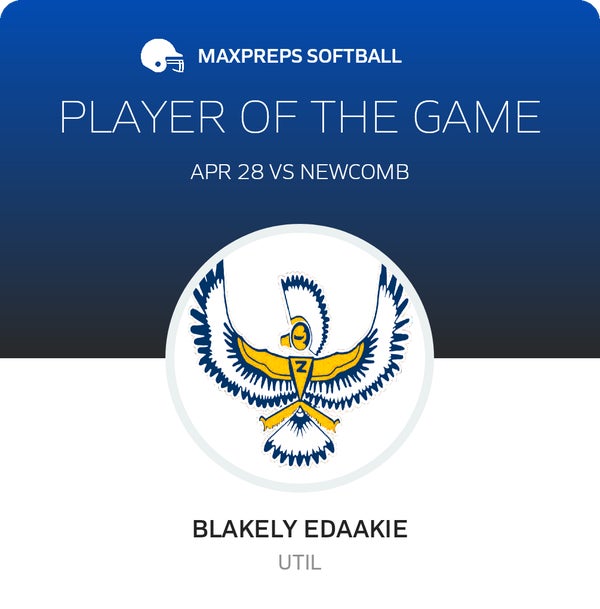 #13 Blakely Edaakie Player of the Game badge