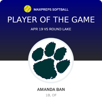#27 Amanda Ban Player of the Game badge