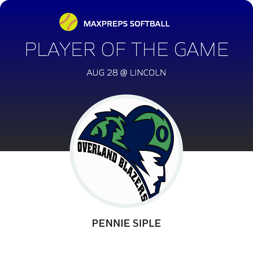 #8 Pennie Siple Player of the Game badge