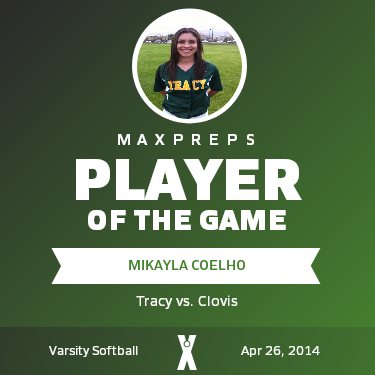 #24 Mikayla Coelho Player of the Game badge