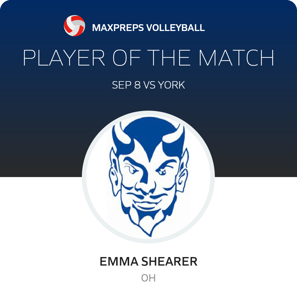 #10 Emma Shearer Player of the Game badge
