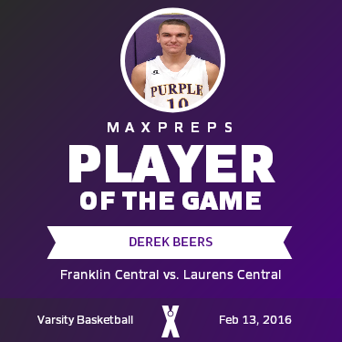 #10 Derek Beers Player of the Game badge