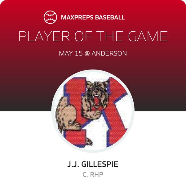 #24 J.J. Gillespie Player of the Game badge
