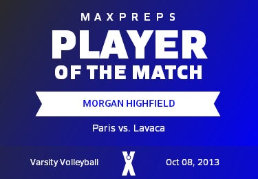 #18 Morgan Highfield Player of the Game badge