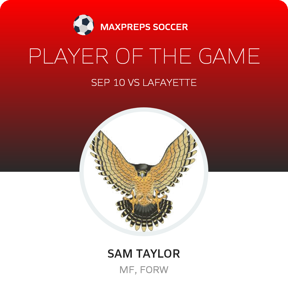 #2 Sam Taylor Player of the Game badge