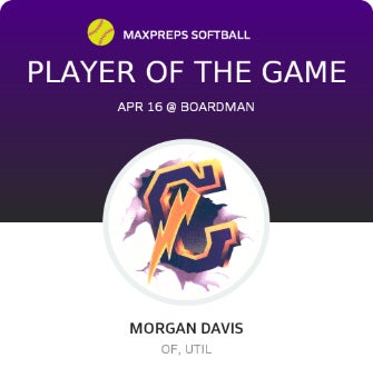 #7 Morgan Davis Player of the Game badge