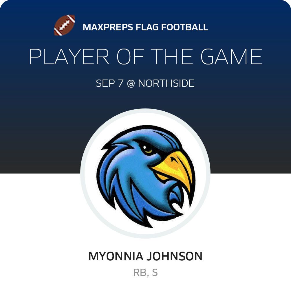 #1 Myonnia Johnson Player of the Game badge