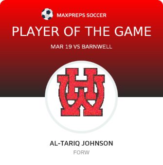 #3 Al-Tariq Johnson Player of the Game badge