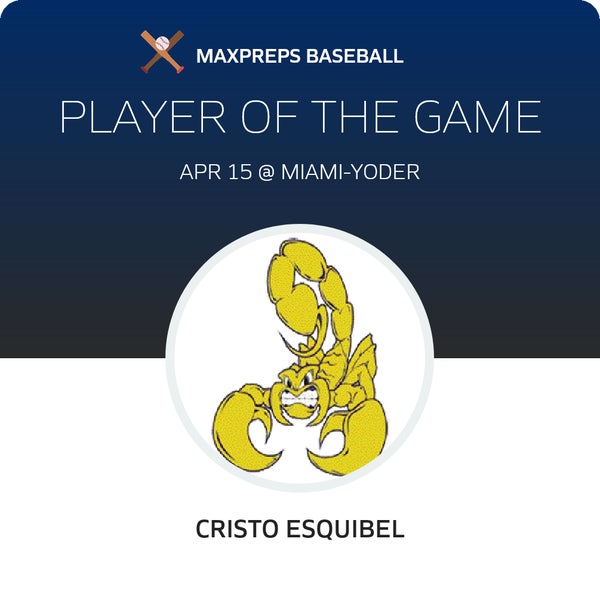 #7 Cristo Esquibel Player of the Game badge