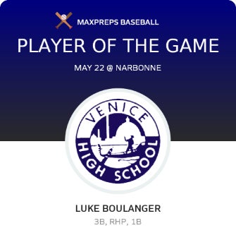 #25 Luke Boulanger Player of the Game badge