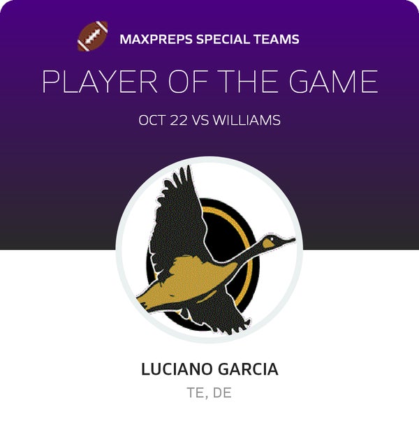#25 Luciano Garcia Player of the Game badge