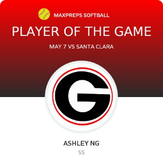 #12 Ashley Ng Player of the Game badge