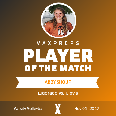 #10 ABBY SHOUP Player of the Game badge