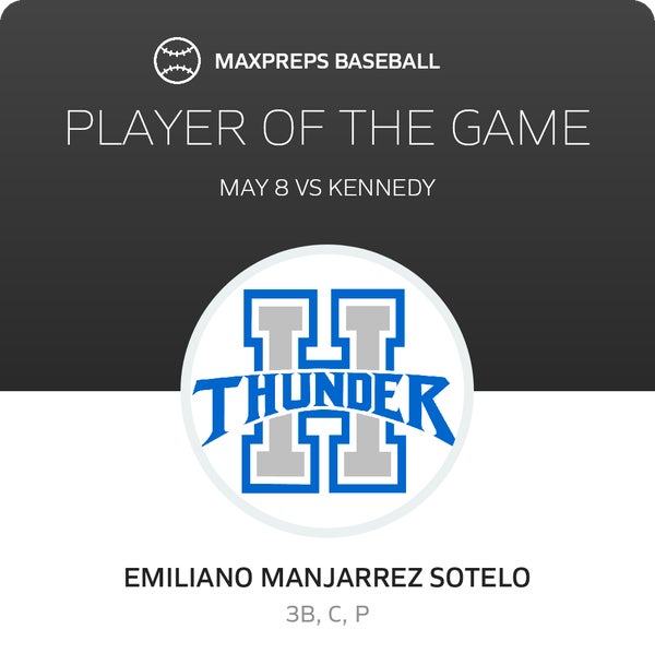 #18 E. Manjarrez Sotelo Player of the Game badge