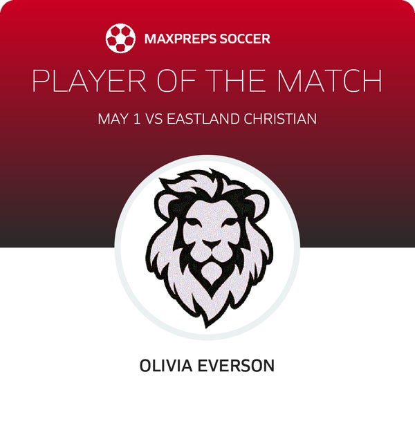 Olivia Everson Player of the Game badge