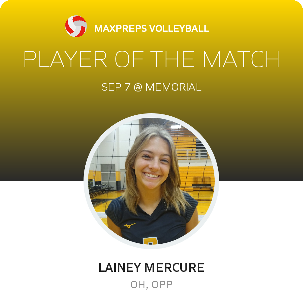 #7 Lainey Mercure Player of the Game badge