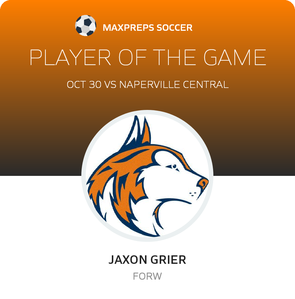 #22 Jaxon Grier Player of the Game badge