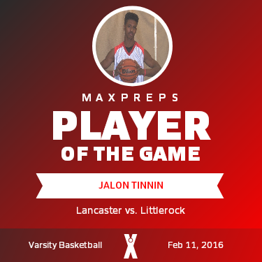 #42 Jalon Tinnin Player of the Game badge